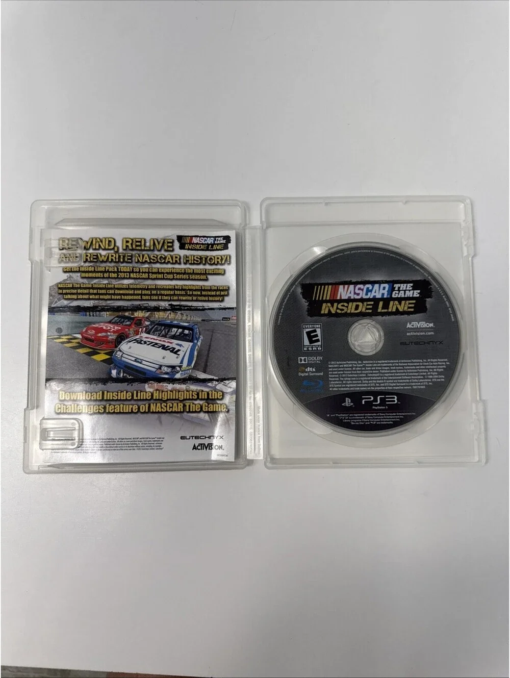PS3 “NASCAR THE GAME INSIDE LINE” Sony PlayStation 3 Rated E CIB